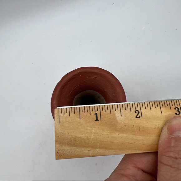 Mexican Made Tonala Vase Foral Coral Gray Color Artisan Ethnic Handmade Painted - Picture 9 of 16